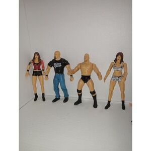 Lot Of 4 - 2000's Jakks Pacific WWE Wrestling Action Figures